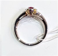 Ring Davite & Delucchi Woman in White Gold Rubino 0.60 Ct AA 030080 RBS - AA 030080 RBS